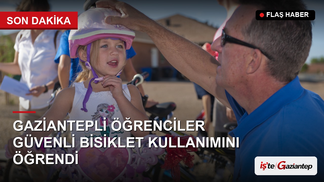 Gaziantepli Öğrenciler Güvenli Bisiklet Kullanımını Öğrendi